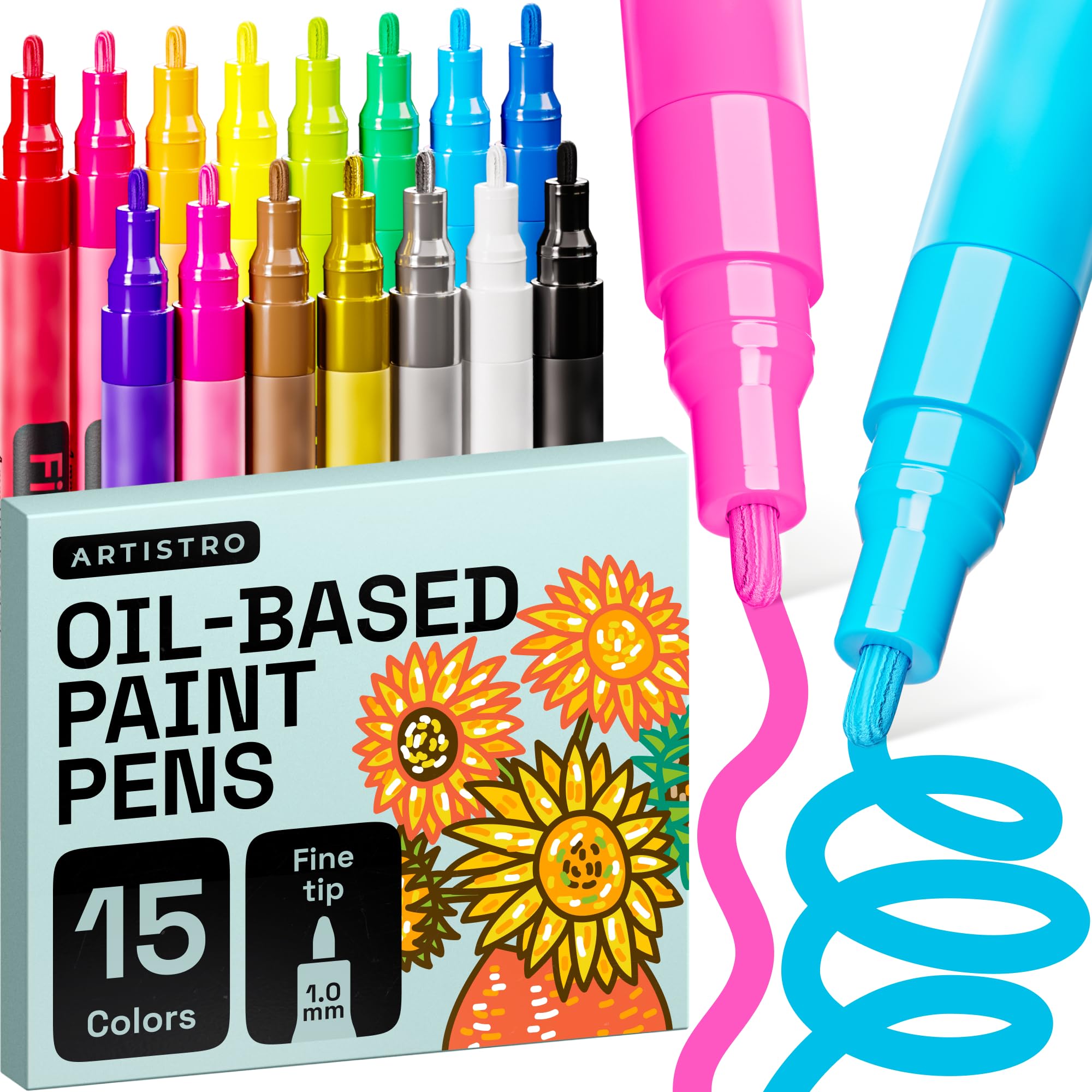 Amazon | ARTISTRO Paint Pens ペイントペン ロックペインティング 石